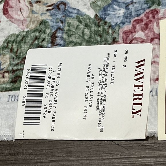 Waverly Designer Series Country House Half Drop Floral Fabric Pattern 660221 - Picture 14 of 16